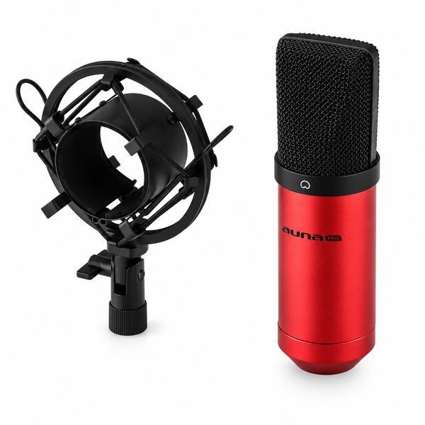 Микрофон конденсаторный Auna Pro MIC-900 USB красный / микрофон для стриминга, подкастов и записи голоса 2159d фото