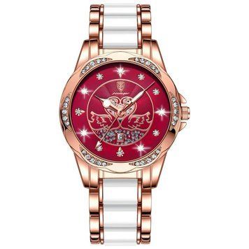 Женские часы Poedagar Red / Наручные часы (Красный) 1315 фото