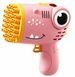 Пістолет для мильних бульбашок Bubble Gun автоматичний 40 отворів рожевий / Генератор мильних бульбашок дитячий 2151 фото 1
