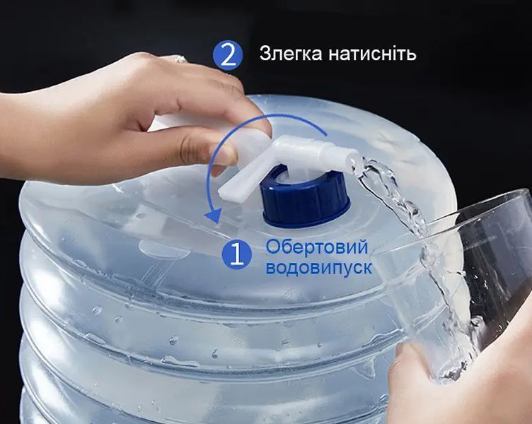 Сложная канистра для воды с краном и ручкой 5 л 0636b фото