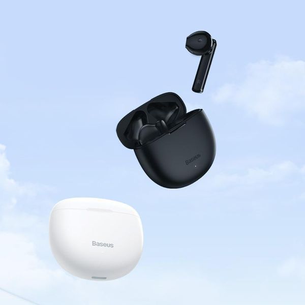 Бездротові Bluetooth навушники BASEUS Encok W2i White з мікрофоном ENC та зарядним кейсом / Блютуз навушники для телефону 0521 фото